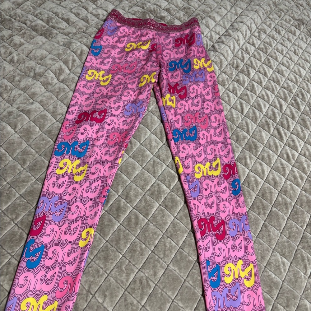 Marc Jacobs Pink and Yellow Kids Leggings
